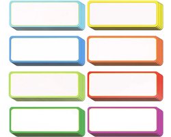 POFET 40pcs Magnetic Dry Erase Labels Reusable Name Tag 8 Colors Flexible Magnetic Label Stickers for Whiteboard Locker Refrigerator Shelving Tool Box 3.2" x 1.2"