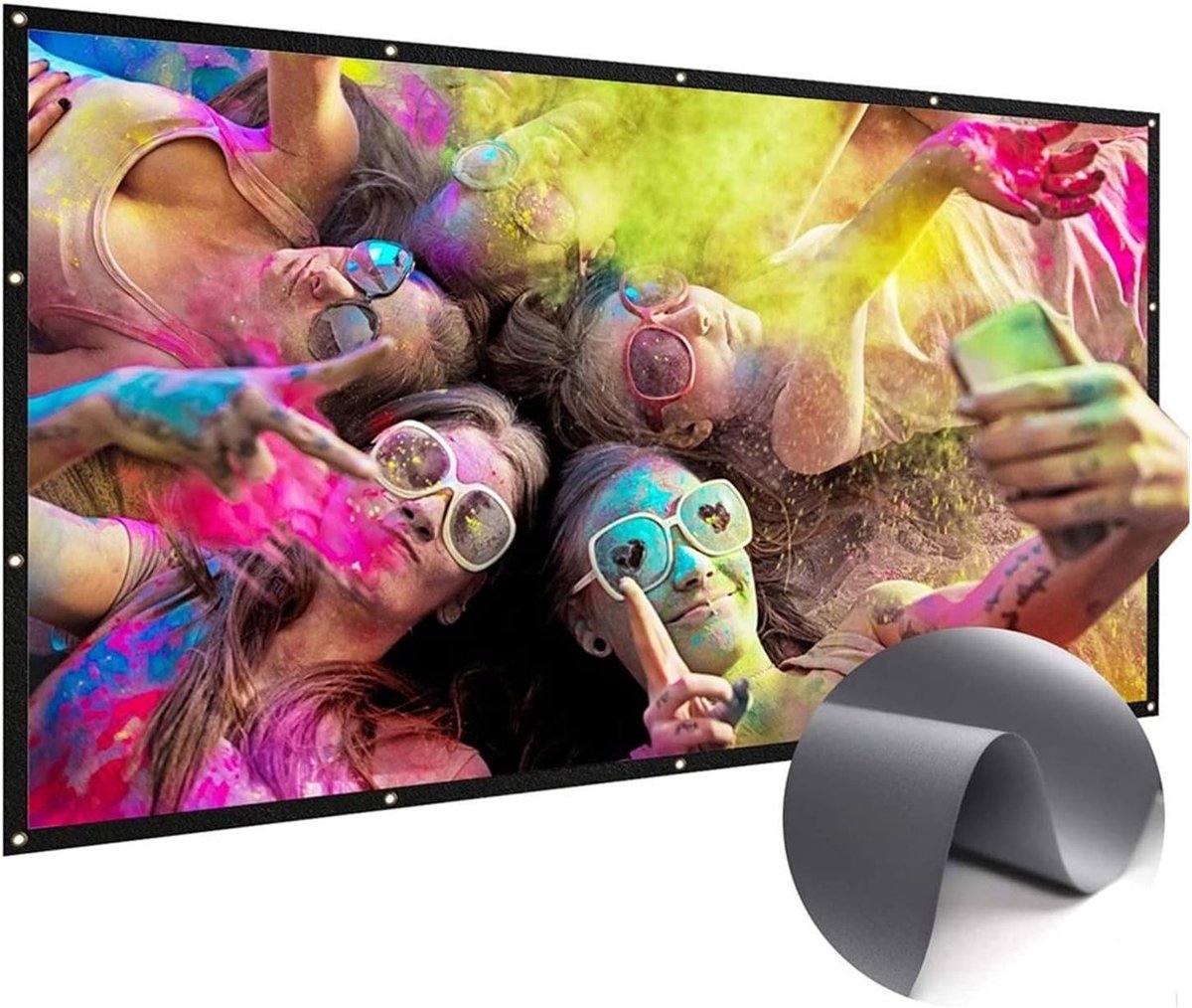 Projectorscherm - Beamerdoek - Home Cinema - Lichtafwijzend - 60 inch - Grijs