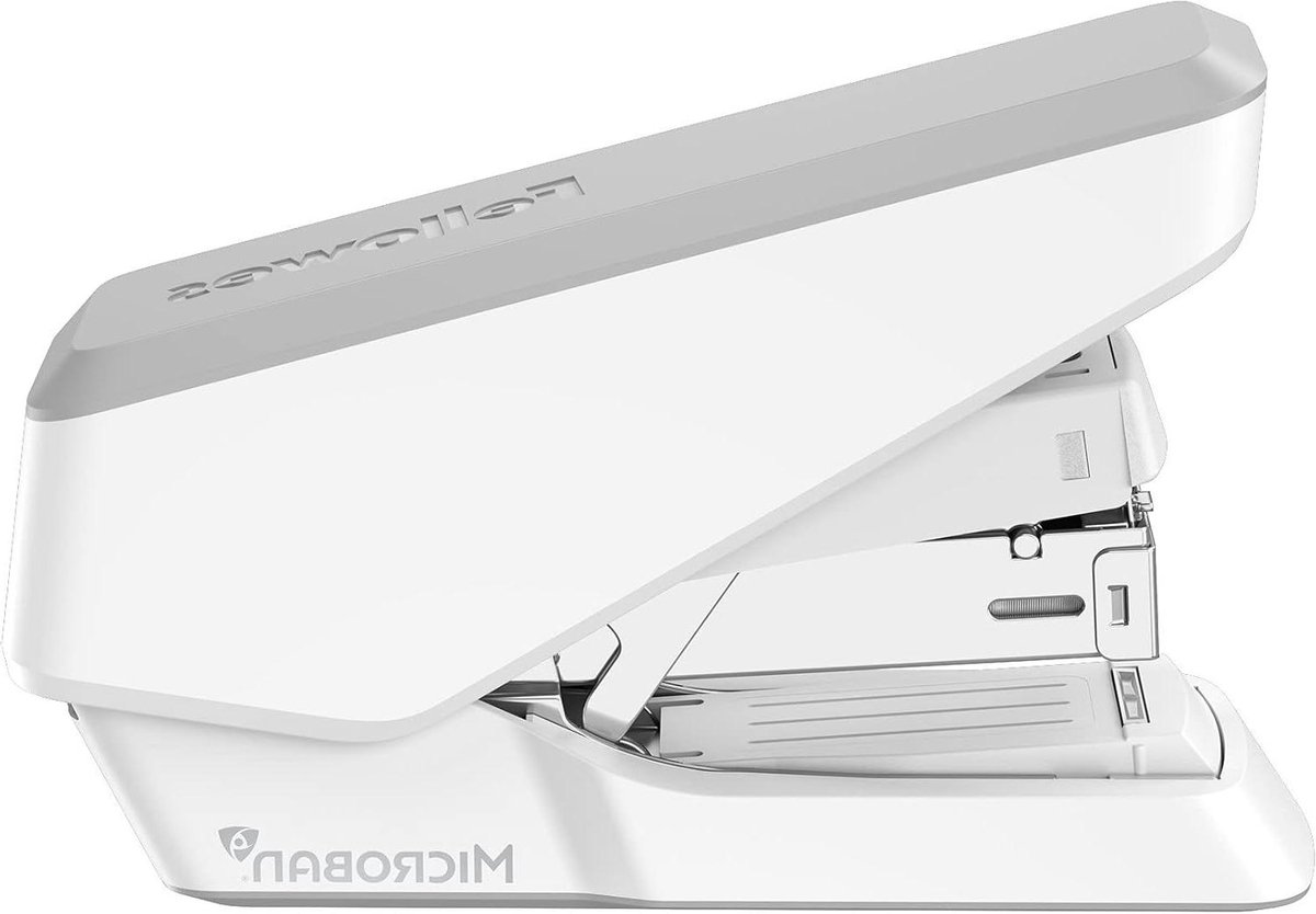Nietmachine - Half strip - Documenten nieten - Jam-vrij ontwerp - 40 vellen - Wit