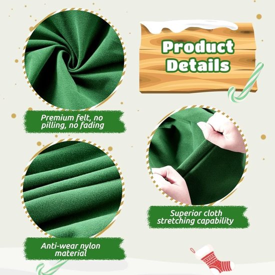 Biljartdoek - Pooltafelkleed - Biljart Spelen - Hybride Materiaal - 7 8 9 Voet - Groen — afbeelding 3