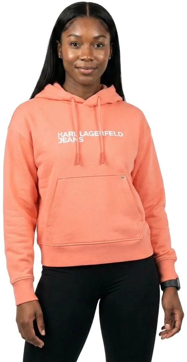 Karl Lagerfeld Jeans A2w20053 Regular Fit Hoodie Oranje L Vrouw