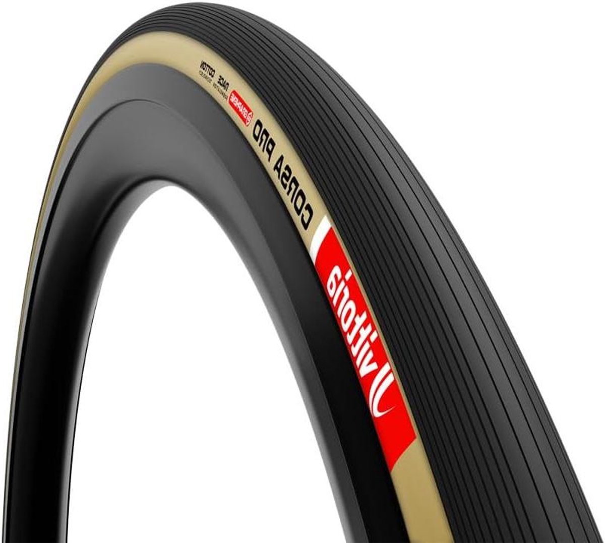 Fietsband Vouwbaar - Raceband Binnenband - Weggebruik Fietsen - Revolutionaire Materialen - 28 x 1.10 - Beige Zwart