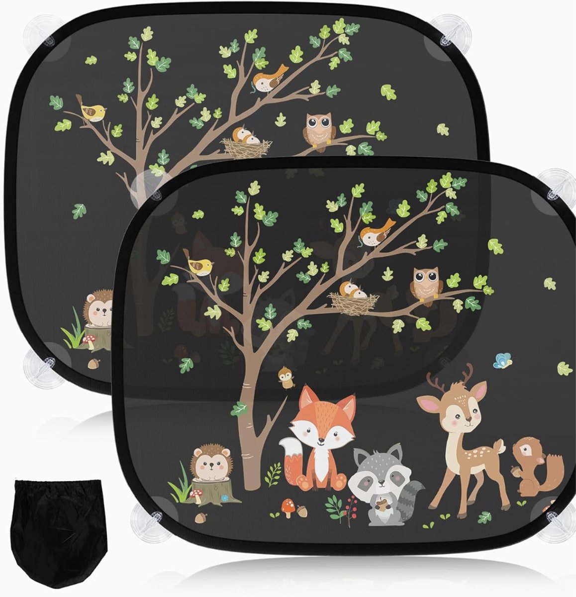 QUOVO® Zonnescherm Auto Baby - Zonnescherm Auto - Zonnescherm - Veelkleurig - 45cm x 37cm x 1cm
