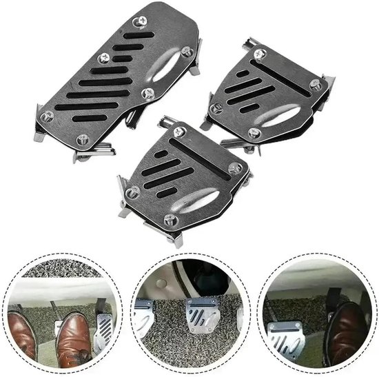 Auto Pedaal Covers - Set Pedaal - Verbeteren Rijervaring - Antislip Aluminium - Universeel - Blauw — afbeelding 5