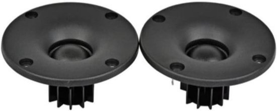 Zijden Dome Tweeter - Hifi Speaker - Muziek Luisteren - Aluminium Warmteafvoer - 6 Ohm 30W - Zwart — afbeelding 5