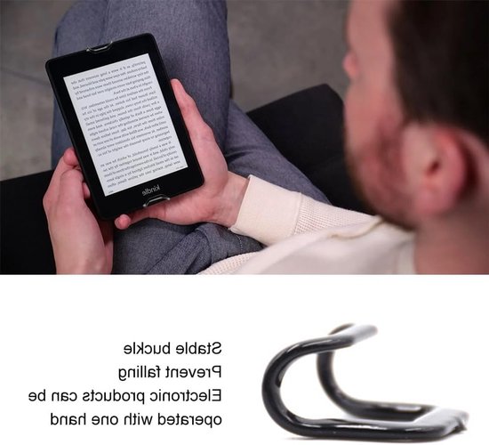 Non-slip elastische band voor tablets en e-readers van 7 tot 11 inch, stevige tablet houder, zwart — afbeelding 4