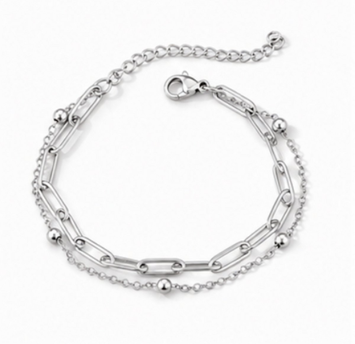 Armband - Zilverkleurig- verguld - dames - Vrouwen - feest sieraden - verjaardag cadeau - cadeau - vakantie