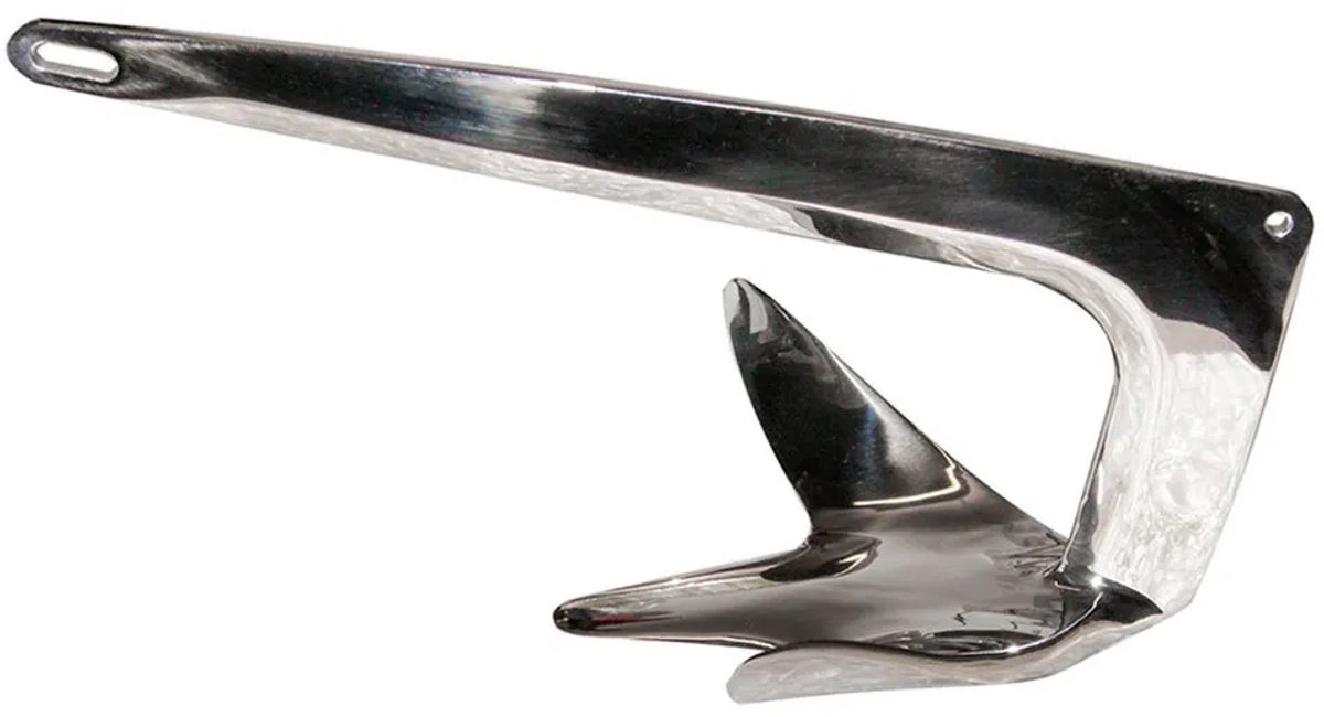 Oem Marine Bruce Roestvrij Staal Anker Zilver 30 kg