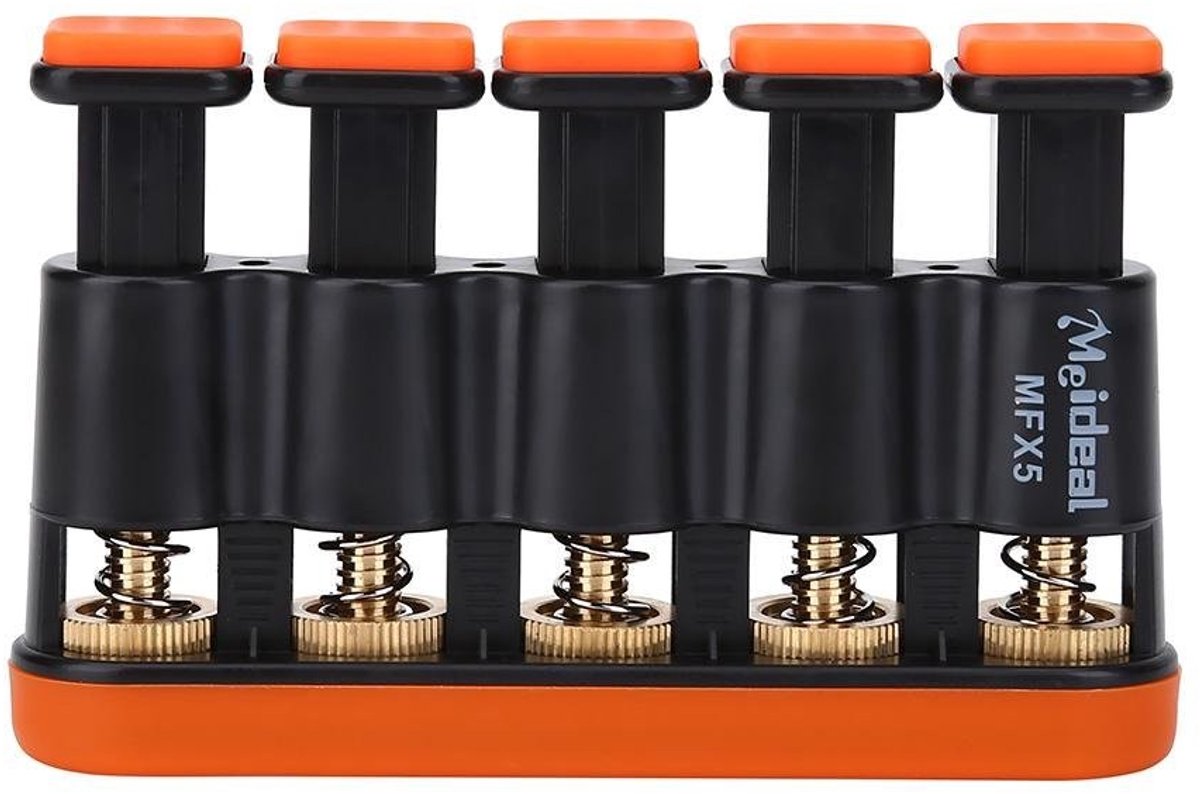 Byshayne- Vingertrainer Grote Weerstand - Grip Trainer - Handtrainer - Draagbaar - Geschikt voor Muziekinstrumenten - 5 Drukknoppen
