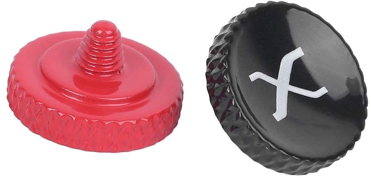 NTH products- Ontspanknop Volledig Metaal - Sluiterknop - Zwart/Rood - Rubberen Ringen - Geschikt voor Fuji X-serie - Comfortabele Ervaring