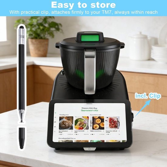 Cosensi- Stylus Pen 4-in-1 - Multifunctionele Touch-Pen - Balpen - Disc-Punt - Geschikt voor Thermomix TM7/TM6/TM5 - Praktisch Accessoire - Touchpen — afbeelding 3