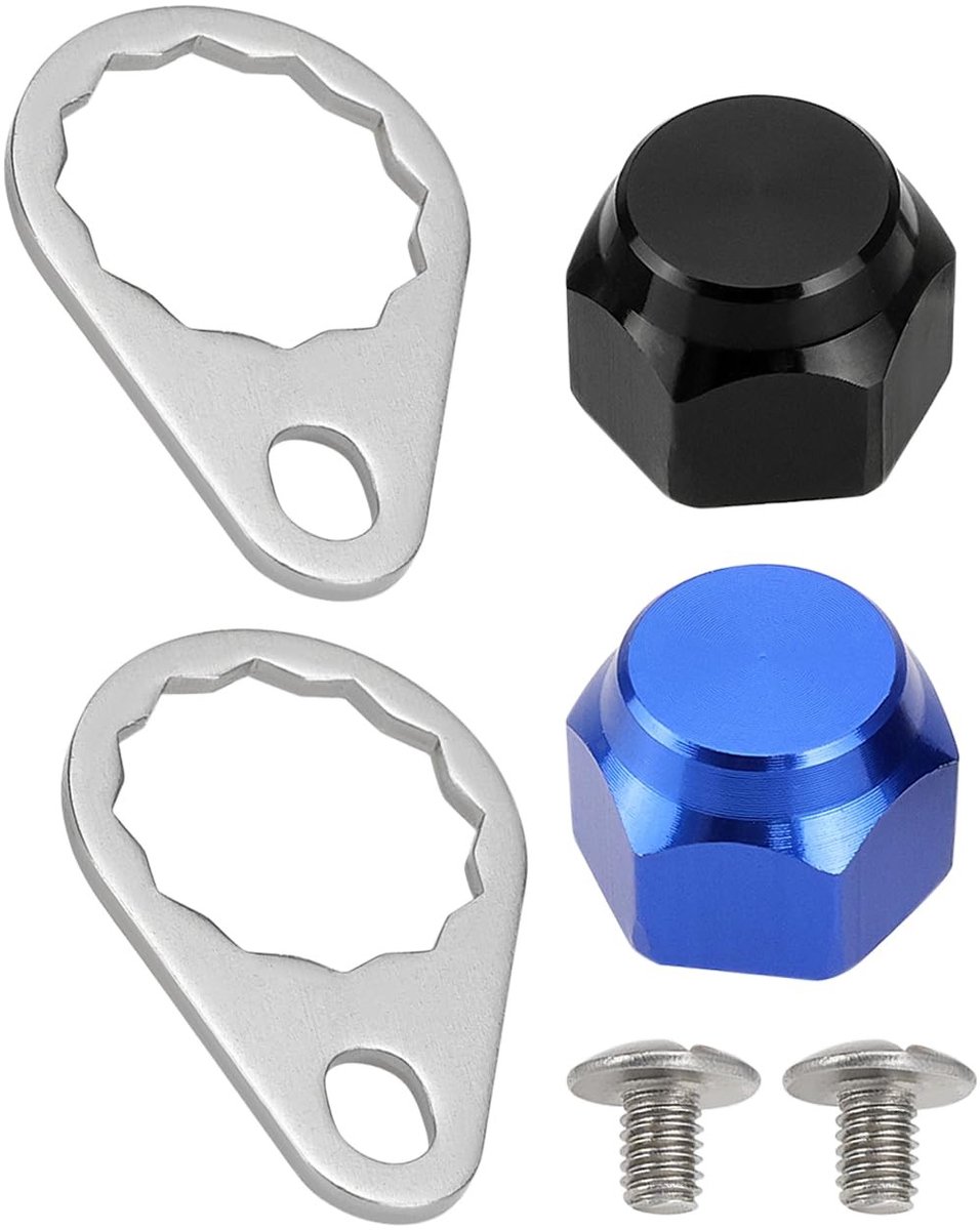 Dailygoods- Visserijhaspelschroef 2 Stuks - M7 Borgmoer - Metalen Handvat - Crankmoeren - Vergrendelingsplaat - Duurzaam Materiaal - Visserijmoer