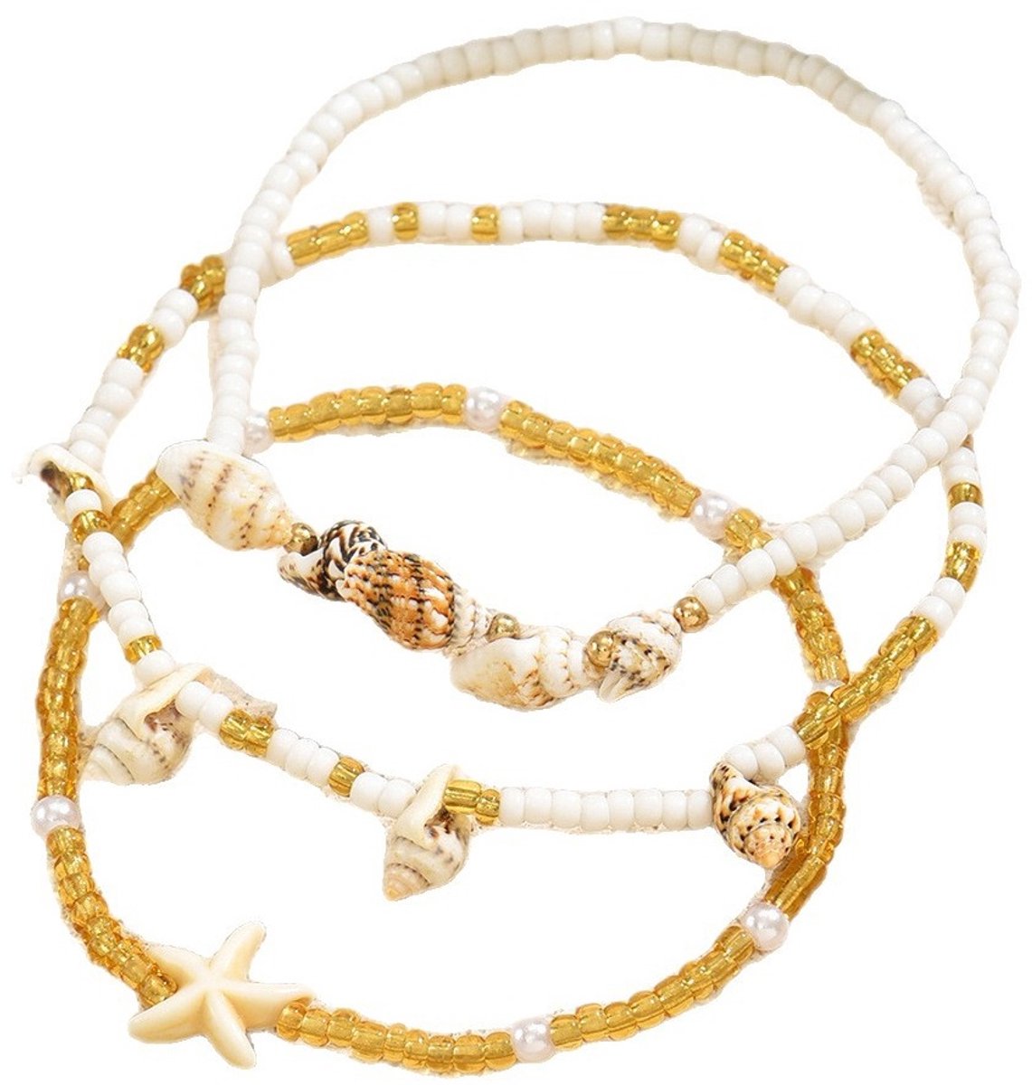Enkelbandjes - set 3 stuks