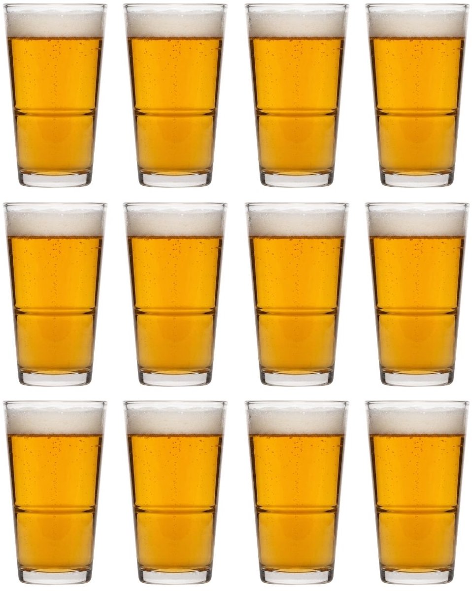 Cookinglife Bierglazen Vaasje / Amsterdammer 340 ml - 12 stuks