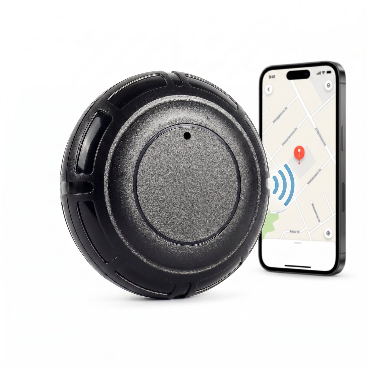 Oneproduct GPS Tracker – Magnetische Locatie Tracker - Zonder Abonnement - Geschikt voor Android & iOS - Auto, Fiets, Scooter & Gereedschap - Zwart
