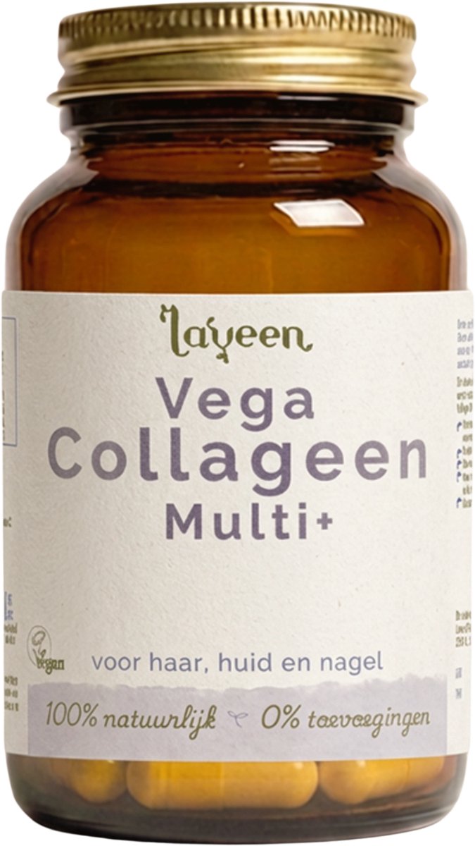 Bol.com Laveen Vega Collageen Multi+ voor haar, huid en nagel - 60 capsules - Vegan Collageen - met Biotine en Silicium - 100% n... aanbieding