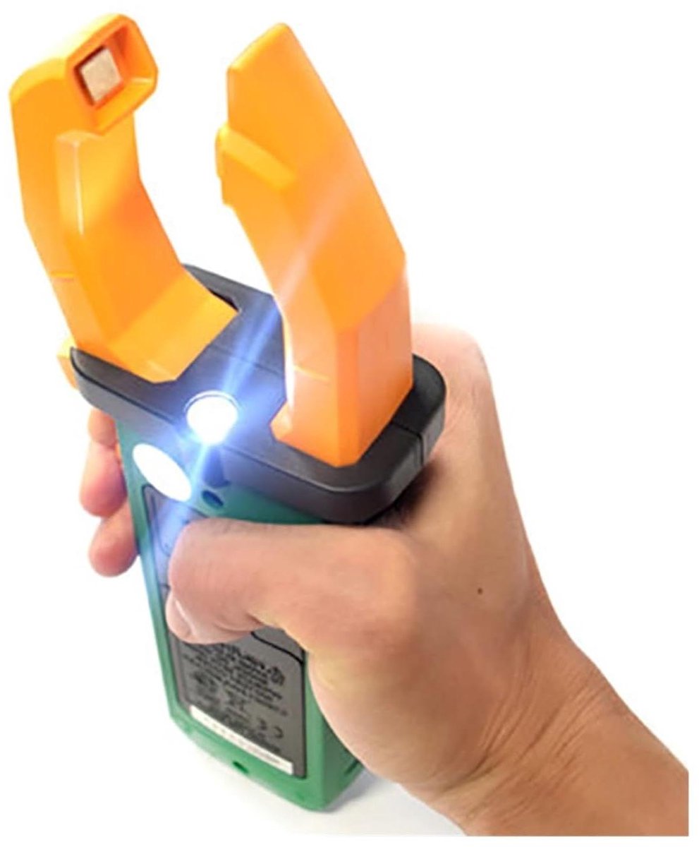 Stroomtang Multimeter - Ampèremeter Tester - Elektrische Metingen - Automatische Selectie - 600 A AC/DC - Zwart