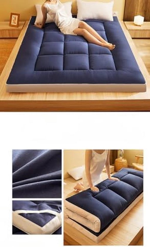 Japanse futonmatras - Vloerbed matras opvouwbaar - Comfortabel slapen - Ademend en lichtgewicht - 110 x 190 cm - Niet gespecificeerd van Merkloos — afbeelding 3