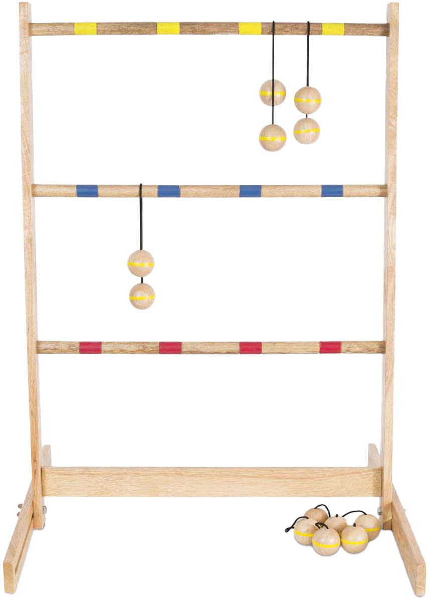 Bex Spin Ladder Original – Ladder Toss Werpspel – Houten Buitenspel Van Rubberhout – Inclusief 6 Touwballen – Complete Set – Vanaf 8 Jaar — afbeelding 8