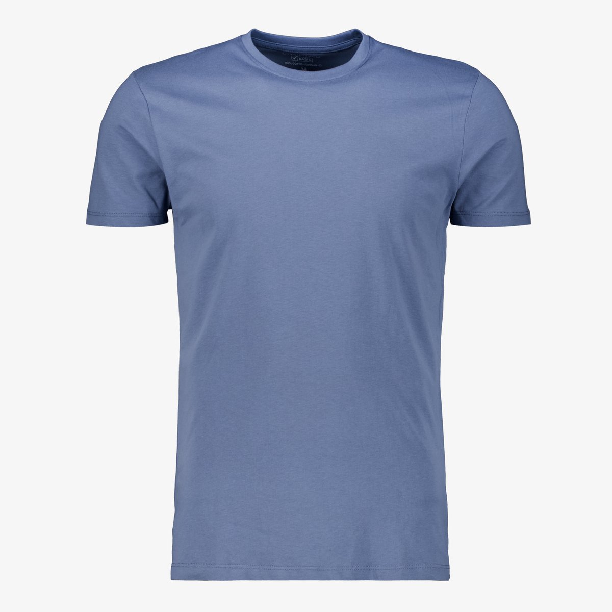 Unsigned heren T-shirt katoen ronde hals groen - Maat M