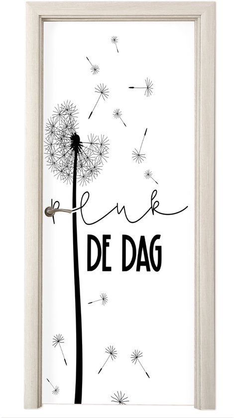Sticker de porte Proverbes - Carpe diem - Seize the day - Citations - 80x205 cm - Poster de porte