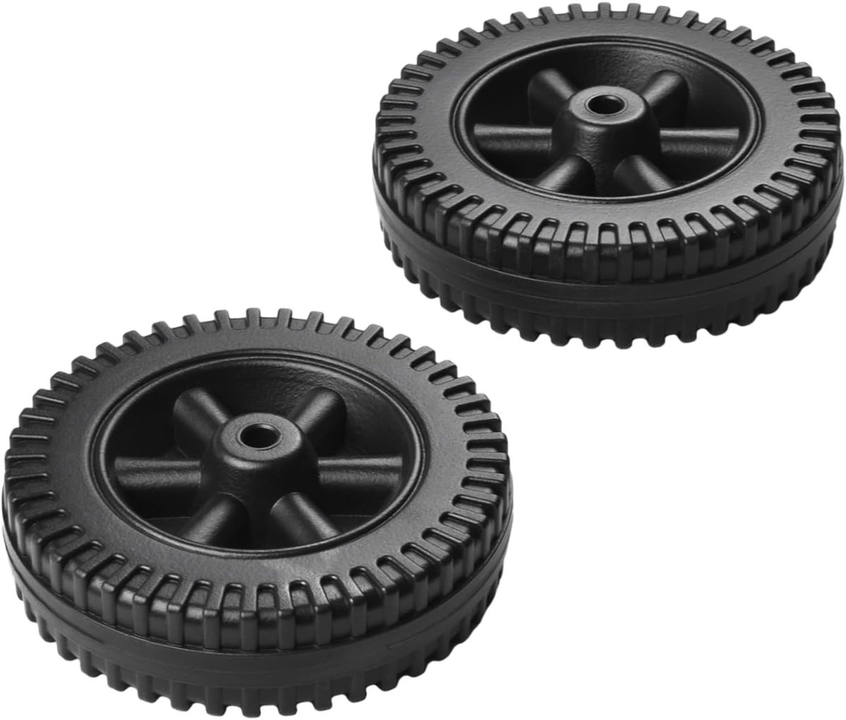 Vervangingswielen voor 6 inch barbecuegrills - 2 stuks multifunctionele kunststof wielen voor grillaccessoires
