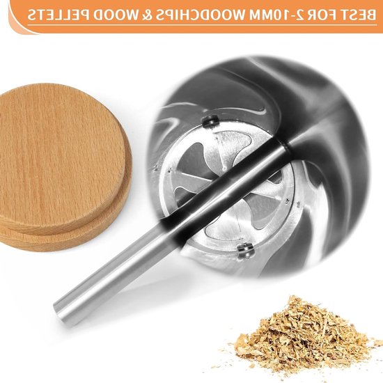 RVS Elektrische Cold Smoke Generator met Pomp voor het Roken van Vlees, Vis en Kaas — afbeelding 4