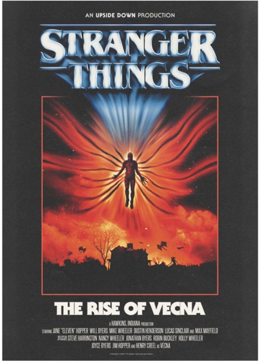STRANGER THINGS - The Rise Of Vecna - Art Print - 30 x 42 cm - Limited Edition