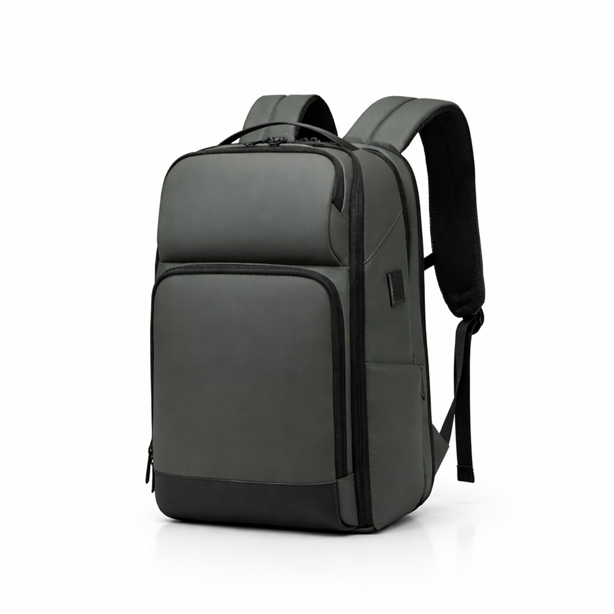 Uitbreidbare Laptop Rugzak 15.6 inch - 26L tot 40L - Waterafstotend - USB Aansluiting - Groen