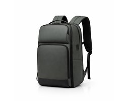 Uitbreidbare Laptop Rugzak 15.6 inch - 26L tot 40L - Waterafstotend - USB Aansluiting - Groen