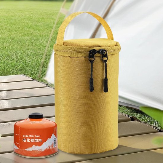 Camping Gasfles Tas - Propaan Fles Cover - Buiten Reizen - Dubbele Ritssluiting - 22 x 15 x 2 cm — afbeelding 5