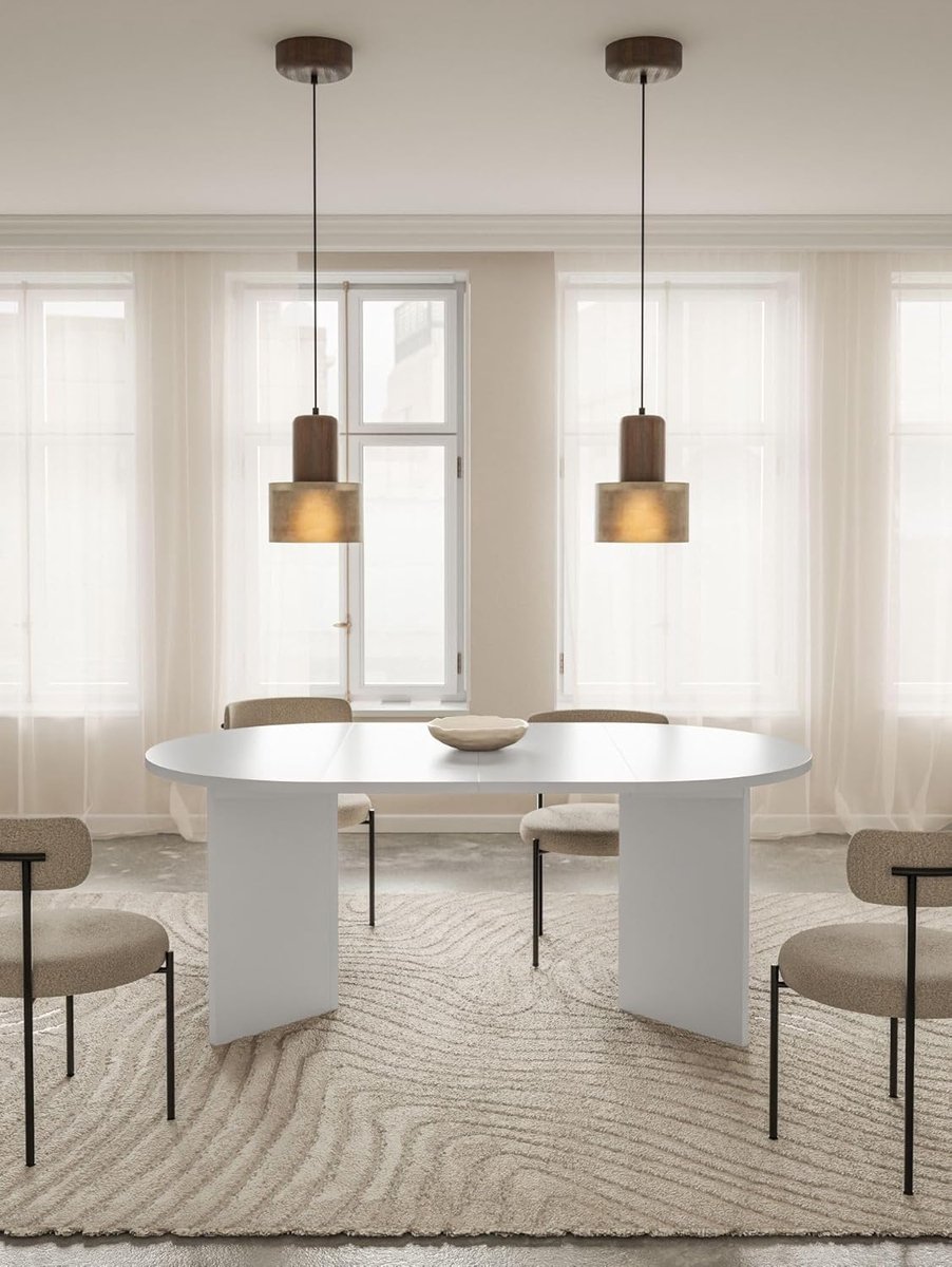 Royal White Multi-Flex Uitschuifbare Eettafel - 110/150/190 x 110 x 75 cm