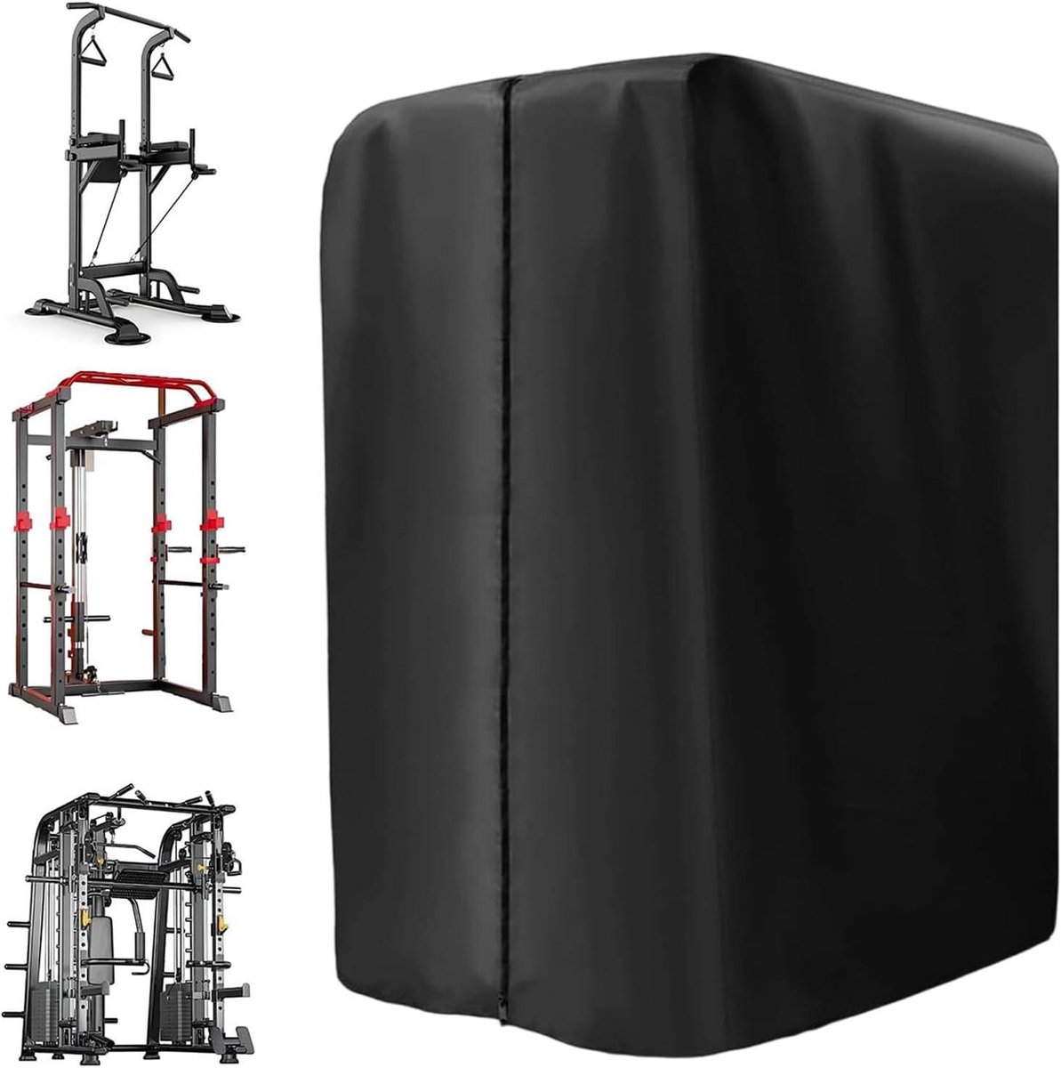 Beschermhoes Fitnessapparatuur - Hoes Squat Rack - Apparatuur Beschermen - Waterdicht Stofdicht - 105 x 175 x 185 cm - Zwart