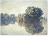 Tableau jardin La Seine près de Giverny - Tableau de Claude Monet - 80x60 cm - Affiche jardin - Toile jardin