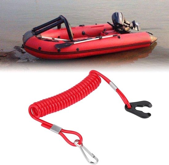 Universele Boot Buitenboordmotor Ontsteking Nood Stop Schakelaar Sleutel Lanyard Touw Clip Haak voor Veiligheid en Betrouwbaarheid van universele — afbeelding 5