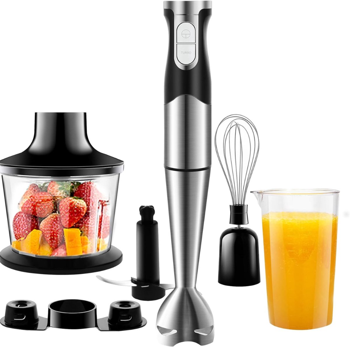 RWB® Staafmixer Set - Staafmixer - Handblender - Zwart - 25cm x 23cm x 14cm