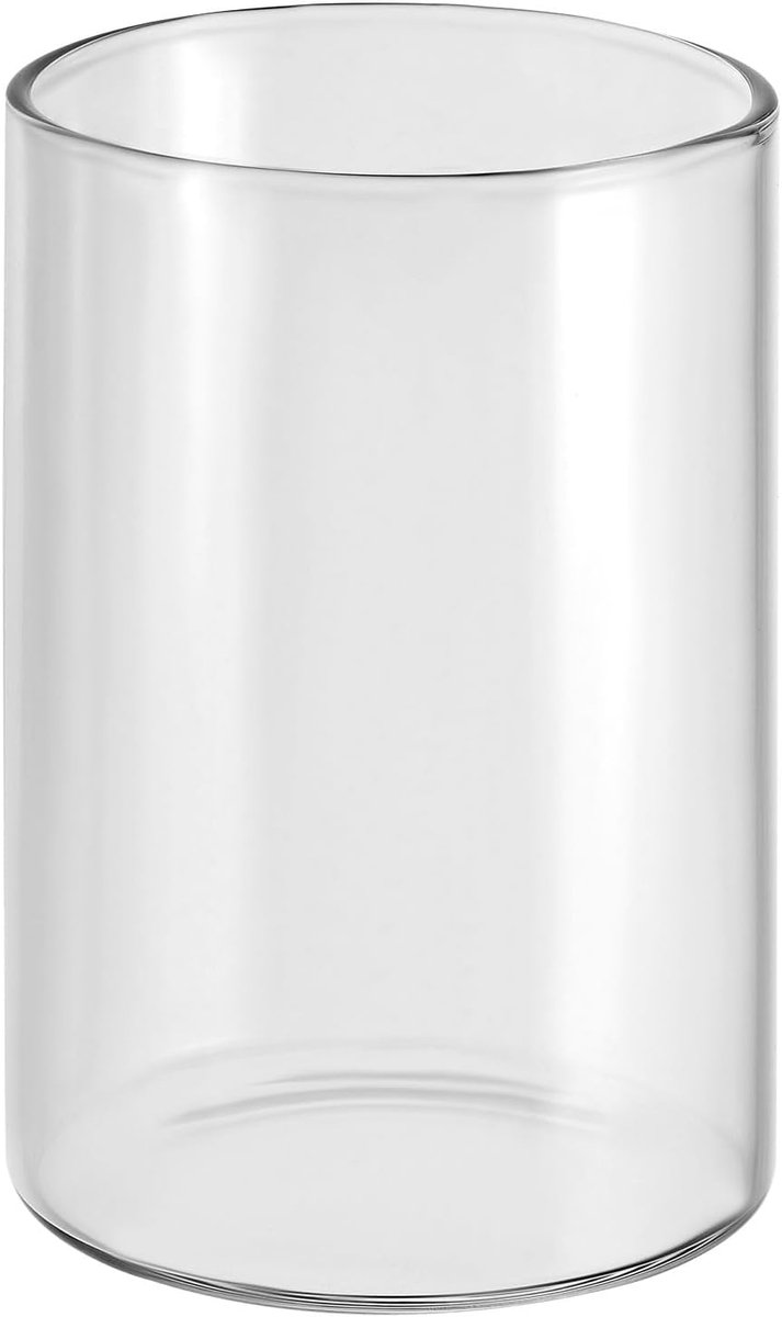 Clear Glass Cylinder Vase - 10cm Hoog - 6.5cm Diameter - Tafeldecoratie - Bloemenvaas - Drijvende Kaarsenhouder - Bruiloft Centerpieces