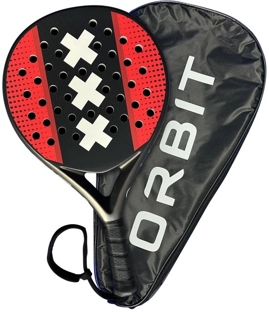 Orbit Jofel Amsterdams Padel racket - inclusief rackethoes - padel - 100% carbon