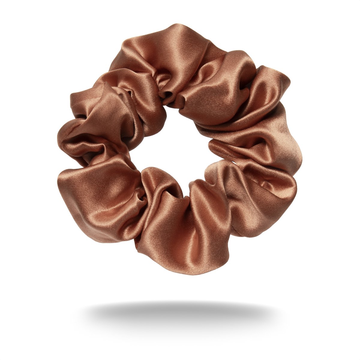 Scrunchie van 100% moerbeizijde - mulberry silk - haar elastiek zonder haarbreuk - haarverzorging - luxe scrunchie dames - Walure Aesthetics - medium size - wit met glittersteen