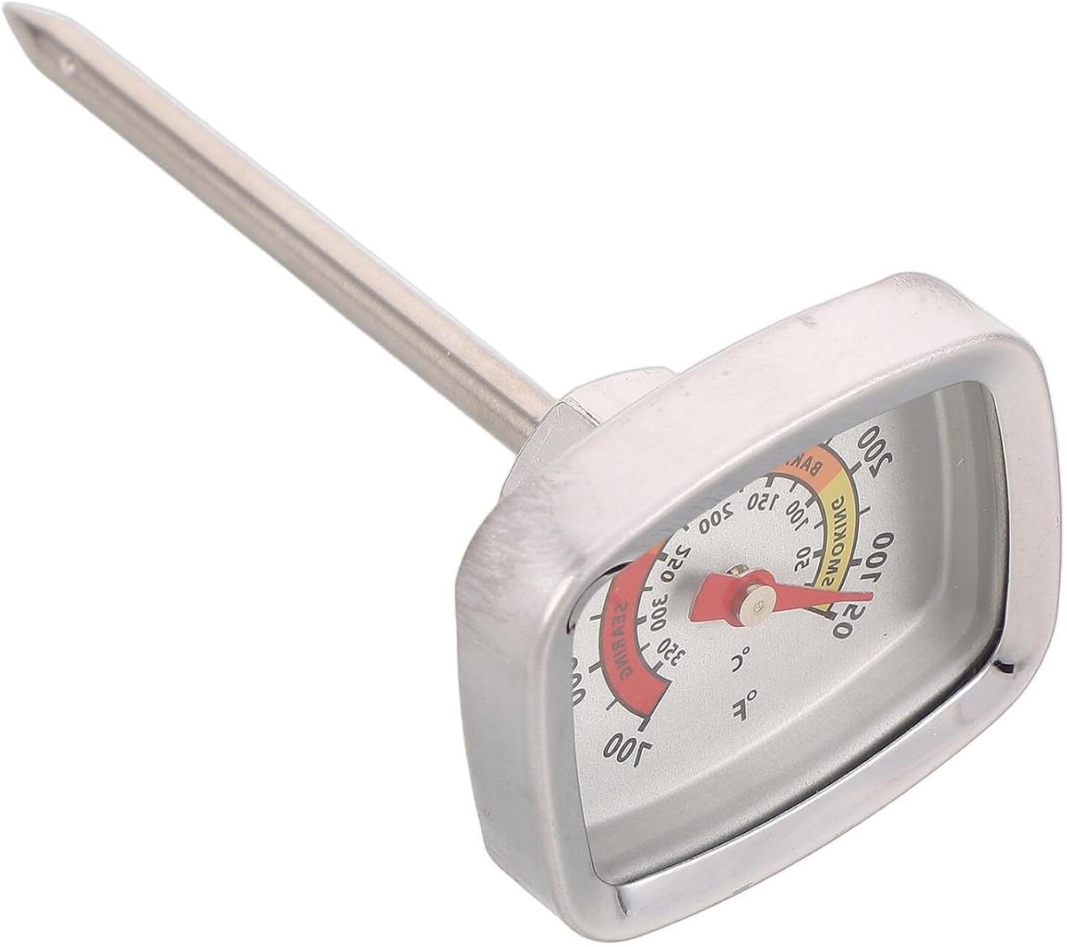 BBQ Grill Thermometer - Oven Temperatuurmeter - Bakken en Braden - Dubbele Metaalsensor - 7.5 x 3.5 x 3 cm