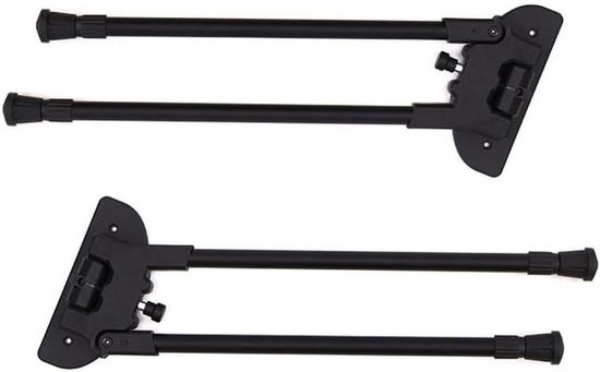 Camping Tafelpoten - Verstelbare Poten - Buiten Koken - Traploze Hoogteverstelling - 36cm tot 40cm - Zwart — afbeelding 5