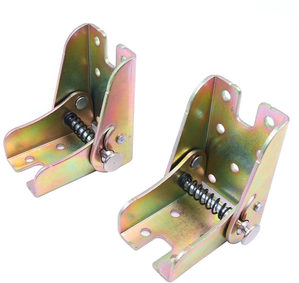 2 Stuks Vouwtafel Poten Zelfvergrendelende Scharnieren - Galvanized Steel 90° Lock