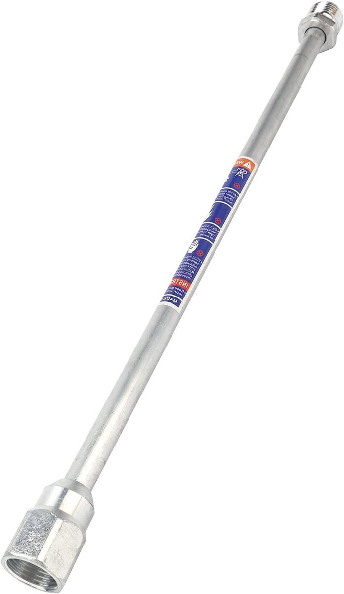 Universele Verlenging voor Airless Spuitmachine, Verlengingsstang voor Spuitpistool, Hardware Accessoire voor Efficiënt Spuiten (38 cm)