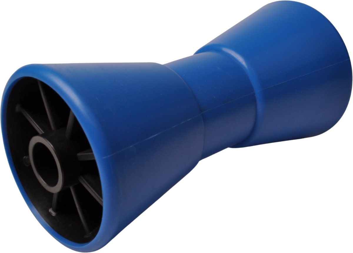 Kielrol blauw - 200x104 mm - naafdiameter 22 mm