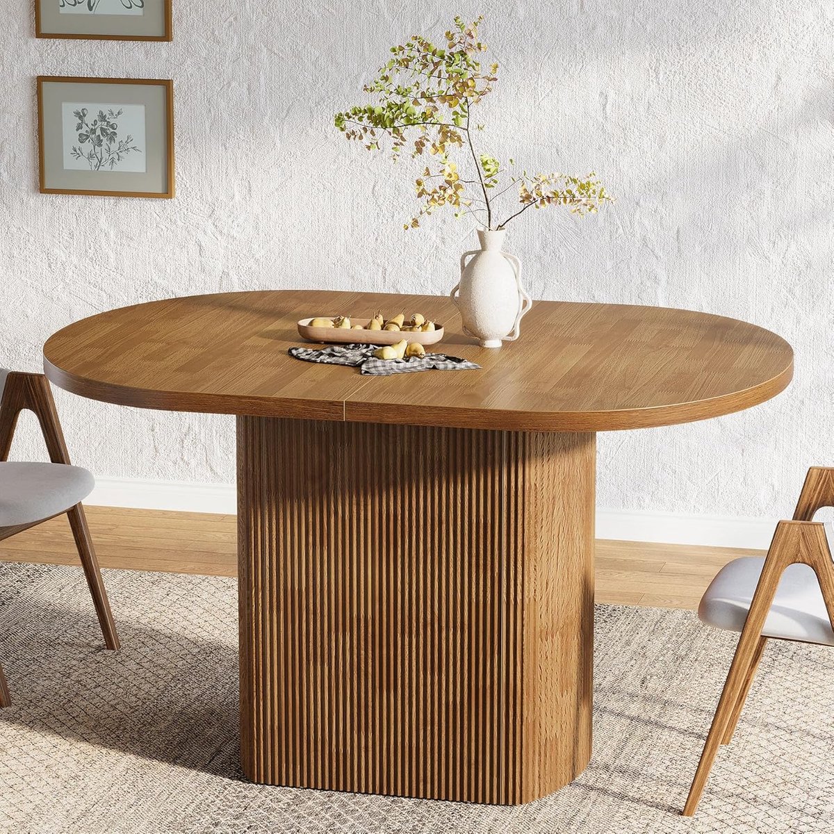 LumiExtend Luxe Uitschuifbare Houten Eettafel 140–180 x 80 x 75 cm – Moderne Rechthoekige Eettafel voor 4-6 Personen met Telescopisch Uitschuifsysteem, Stabiel MDF Design