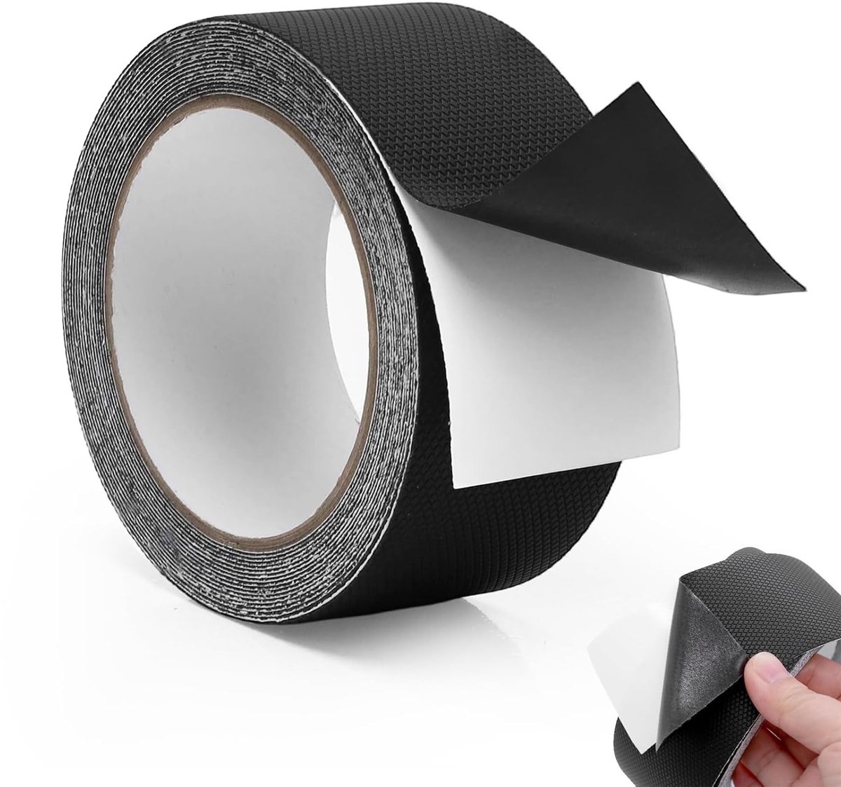 Waterdichte Antislip Tape, 5cm x 5m, Zwart, Voor Trappen, Ladders en Klussen, Ideaal voor Binnen en Buiten Gebruik