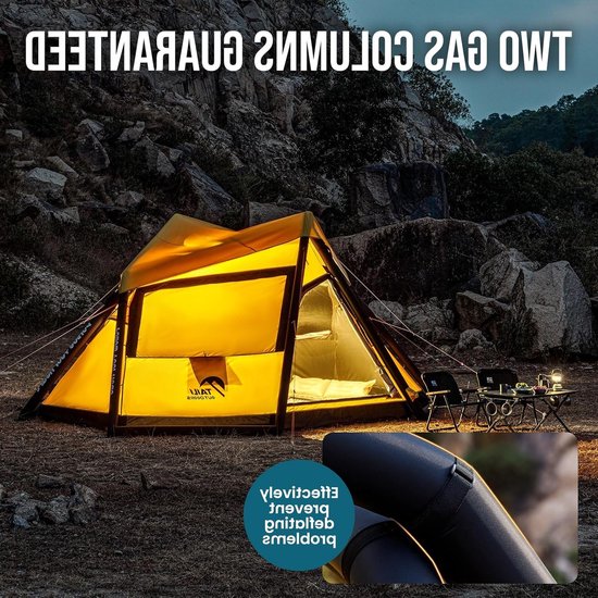 Ruime en duurzame koepeltent voor kamperen, ideaal voor gezinnen en outdoor avonturen — afbeelding 5