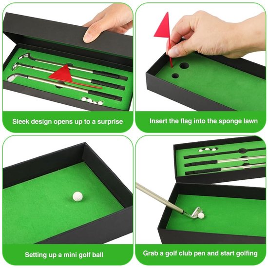 Store_8 - Golf pen-set - Golfstiften - Grappig fidget-speelgoed - Mini-desktopspellen - Cadeau voor mannen - Geschikt voor volwassenen — afbeelding 2