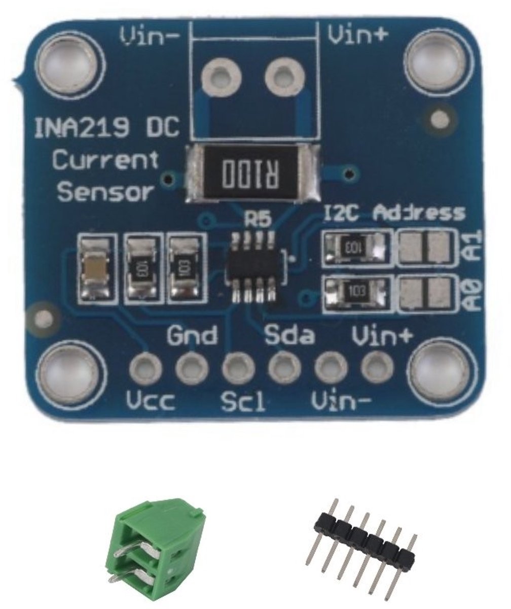 Allecto - DC Current Monitoring Sensor - I2C Interface - Hoog nauwkeurig - Compact formaat - Power Monitoring - Geschikt voor Arduino en Raspberry ...