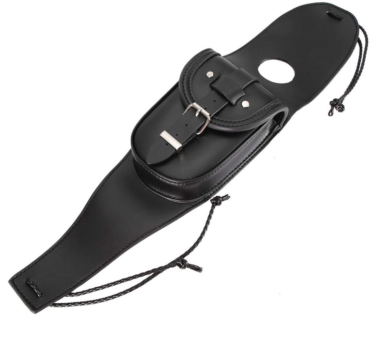 aladdien - Motorfiets Brandstoftank Cover Bag - Zwart Kunstleer - Met Vak - Motoraccessoires - Bescherming - Geschikt voor diverse motoren - Zwart